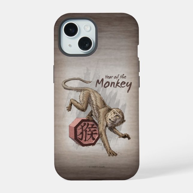 Jahr der mongolischen Kunst iPhone 15 Hülle (Rückseite)