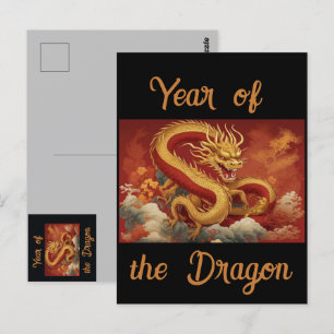 Jahr der Postkarte des Drachen