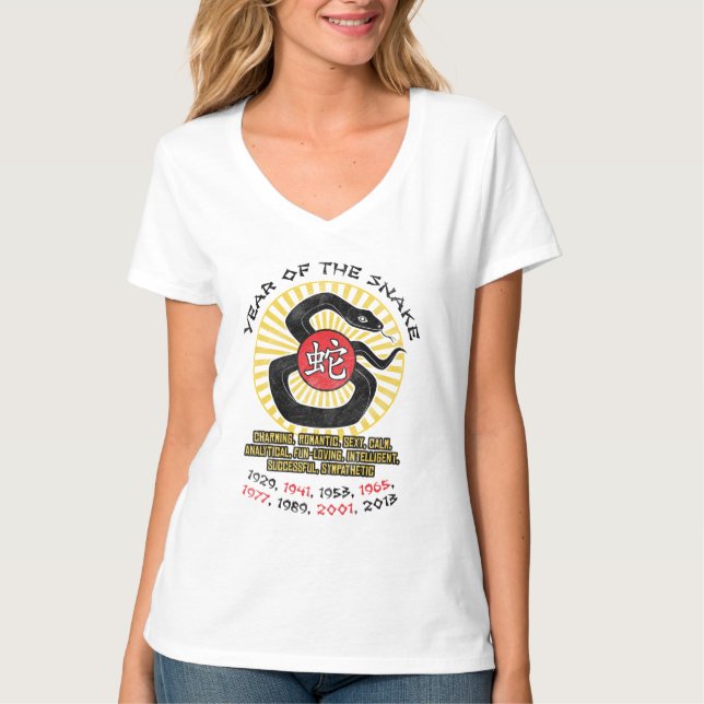 Jahr der Qualitäten der Schlangen-2013 T-Shirt (Vorderseite)