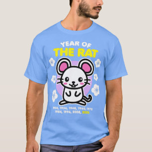 Jahr der Rat 2020 Frohes chinesisches Zodiac Neues T-Shirt