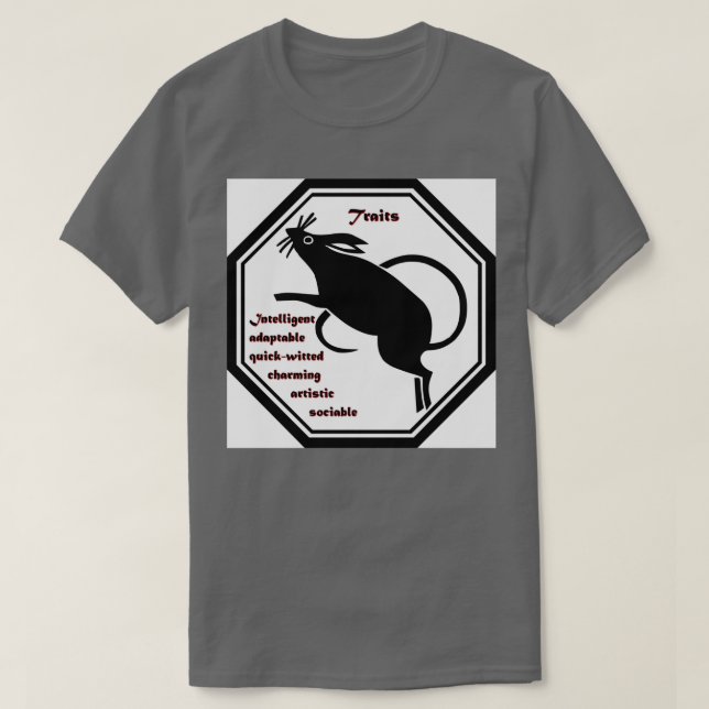 Jahr der Ratten T-Shirt (Design vorne)