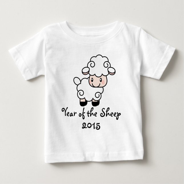 Jahr der Schafe Baby T-shirt (Vorderseite)