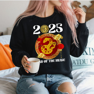 Jahr der Schlange 2025 Chinesisches Neujahr Sweatshirt