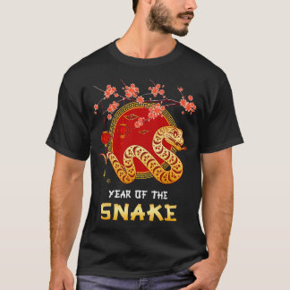 Jahr der Schlange 2025 Lunar Neujahr China T-Shirt