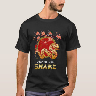 Jahr der Schlange 2025 Lunar Neujahr China T-Shirt