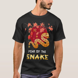 Jahr der Schlange 2025 Lunar Neujahr China T-Shirt