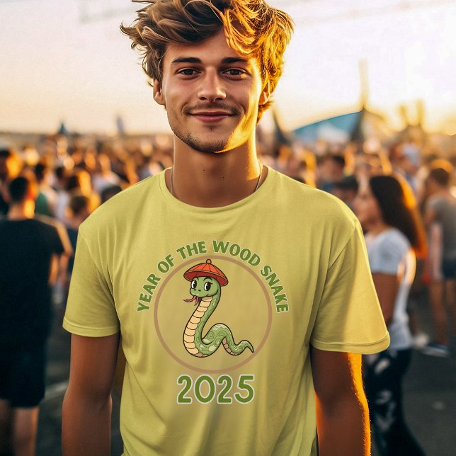Jahr der Schlange 2025 Lunar Zodiac Zeichen T-Shirt (Von Creator hochgeladen)