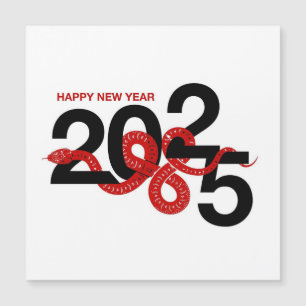 Jahr der Schlange 2025 Magnetkarte