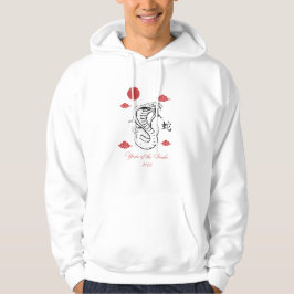 Jahr der Schlange 2025 mit chinesischer Wortschlan Hoodie