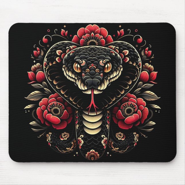 Jahr der Schlange 2025: Weisheit, Wandel Mousepad (Vorne)