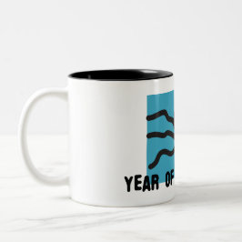 Jahr der Schlange 2025 Zweifarbige Tasse