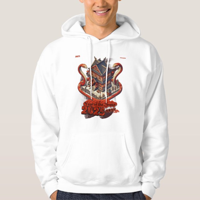 Jahr der Schlange: Chinesisches Neujahr 2025 #01 Hoodie (Vorderseite)