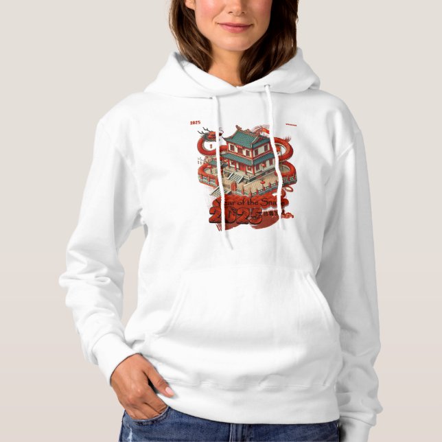 Jahr der Schlange: Chinesisches Neujahr 2025 #11 Hoodie (Vorderseite)