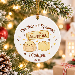 Jahr der Squishies Kinder Weihnachten Keramik Ornament
