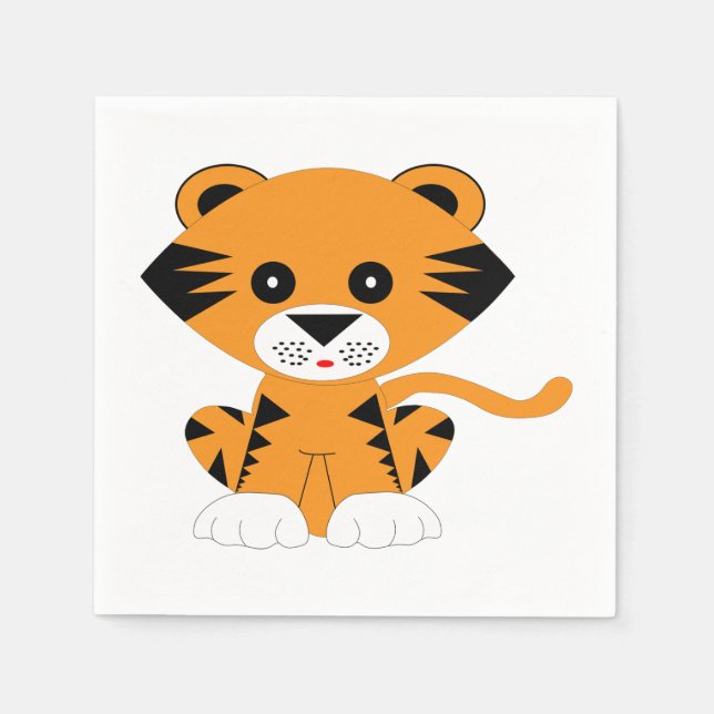 Jahr der Tiger 2022 Serviette (Vorderseite)