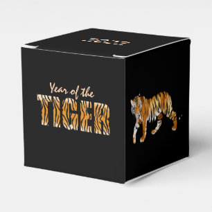 Jahr der Tiger-Design-Begünstigungsbox Geschenkschachtel