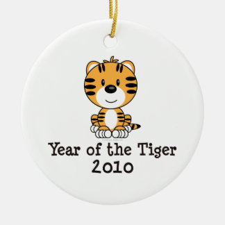 Jahr der Tiger-Verzierung Keramik Ornament