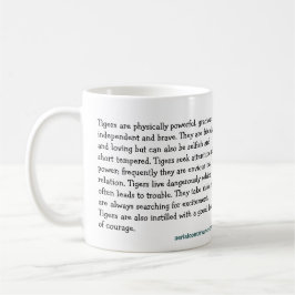 Jahr der Tigertee-Tasse Tasse