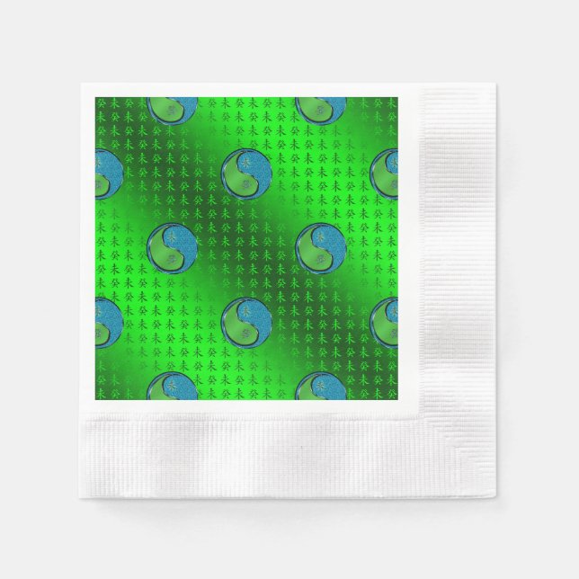 Jahr der Wasserziege Serviette (Vorderseite)