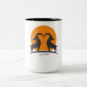 Jahr der Ziege 2027 Zweifarbige Tasse