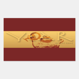 Jahr der Ziege Chinesisches Jahr Zodiac R Sticker