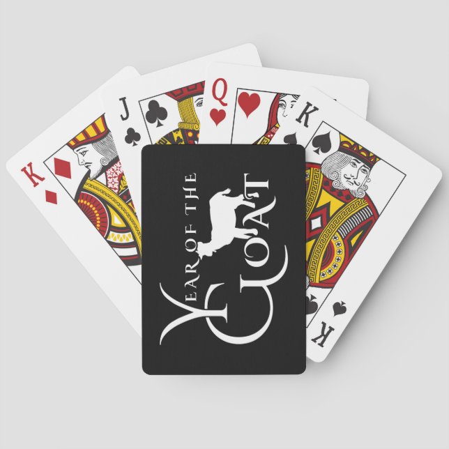 Jahr der Ziege Spielkarten (Rückseite)