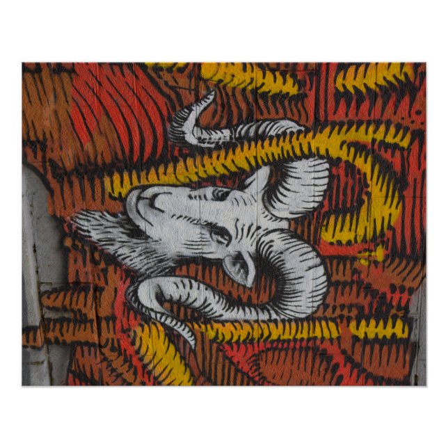 Jahr der Ziegenschaf-Graffiti Poster (Vorderseite)
