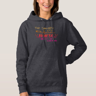 Jahr des Abschlusses für personalisierte Krankenpf Hoodie