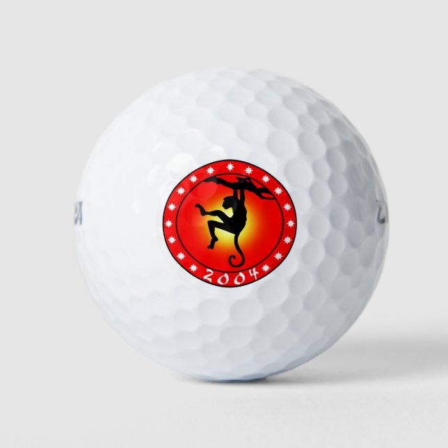Jahr des Affen 2004 Golfball (Vorderseite)