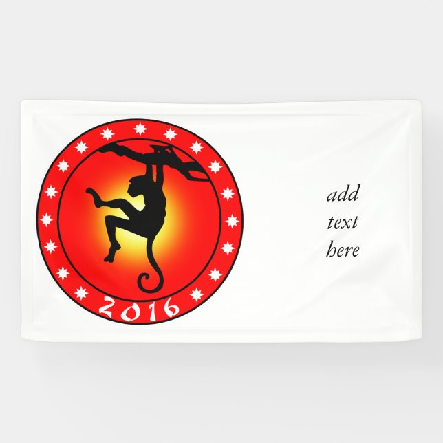 Jahr des Affen 2016 Banner (Horizontal)