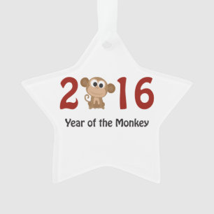 Jahr des Affen 2016 Ornament