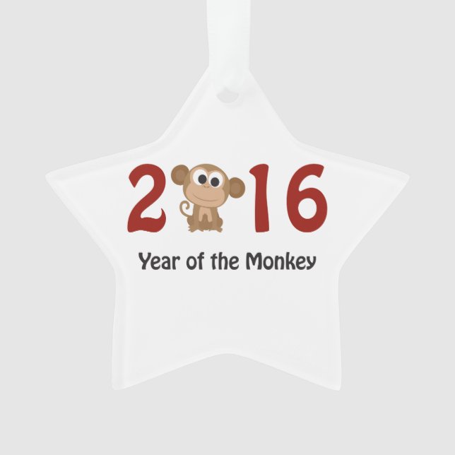 Jahr des Affen 2016 Ornament (Vorderseite)
