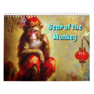 Jahr des Affen Kalender