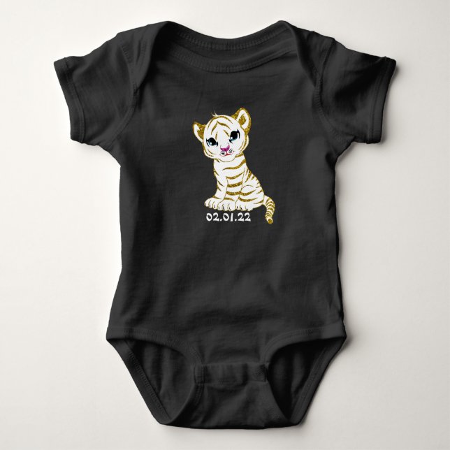Jahr des Baby Baby Bodysuit Baby Strampler (Vorderseite)