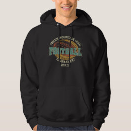 Jahr des benutzerdefinierten Fußballturniers Hoodie