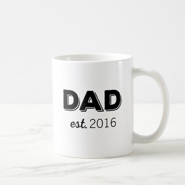 Jahr des benutzerdefinierten VATERS Kaffeetasse (Rechts)