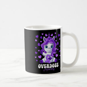 Jahr des Bewusstseins Purple Ribbon Einhorn Kaffeetasse