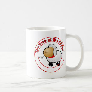 Jahr des Cartoon der Schafe Kaffeetasse