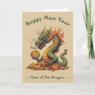 Jahr des chinesischen Drachen - Neues Jahr Karte
