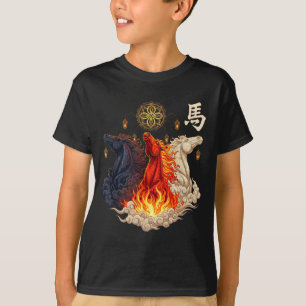 Jahr des chinesischen Pferdes T-Shirt