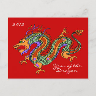 Jahr des Drachen 2012 Postkarte