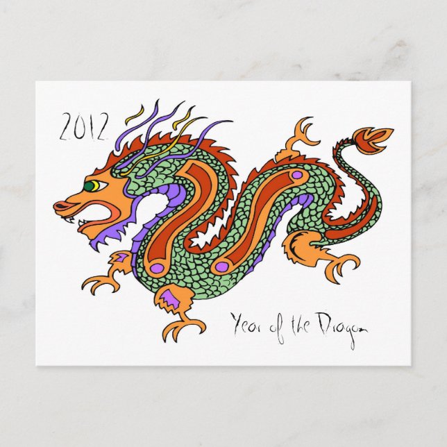 Jahr des Drachen 2012 Postkarte (Vorderseite)