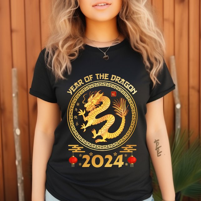 Jahr des Drachen 2024 - Chinas neues Jahr 2024 T-Shirt (Von Creator hochgeladen)