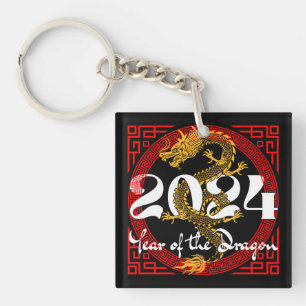 Jahr des Drachen 2024 Chinesischer Horoskop Schlüsselanhänger