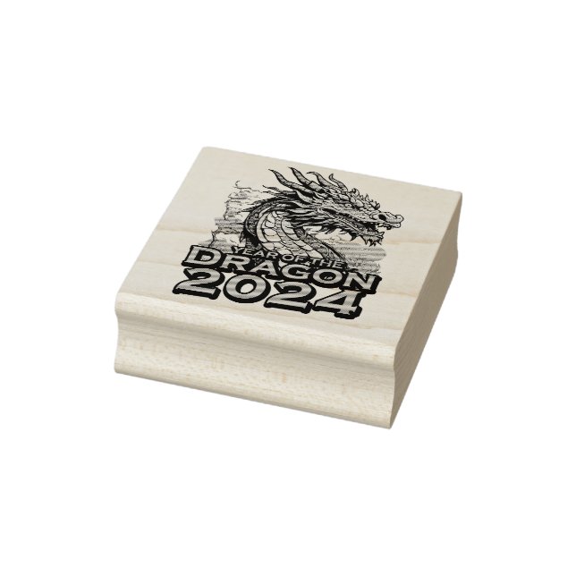 Jahr des Drachen 2024 Gummistempel (Stempel)