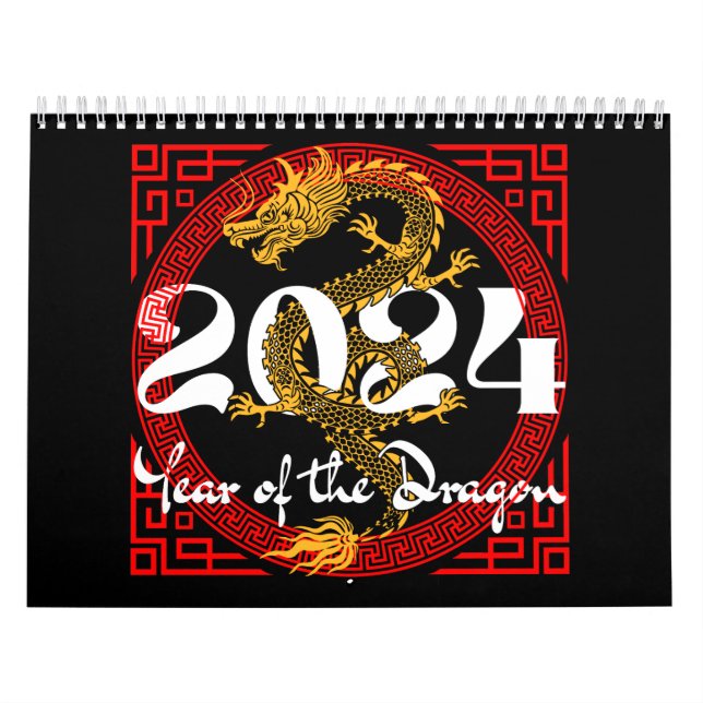 Jahr des Drachen 2024 Kalender (Titelbild)