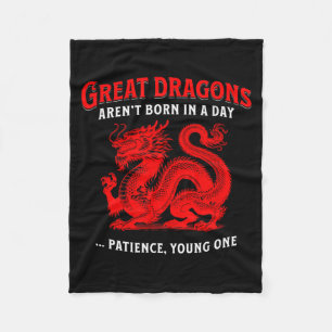 Jahr des Drachen - Chinesischer Zodiak Inspirieren Fleecedecke