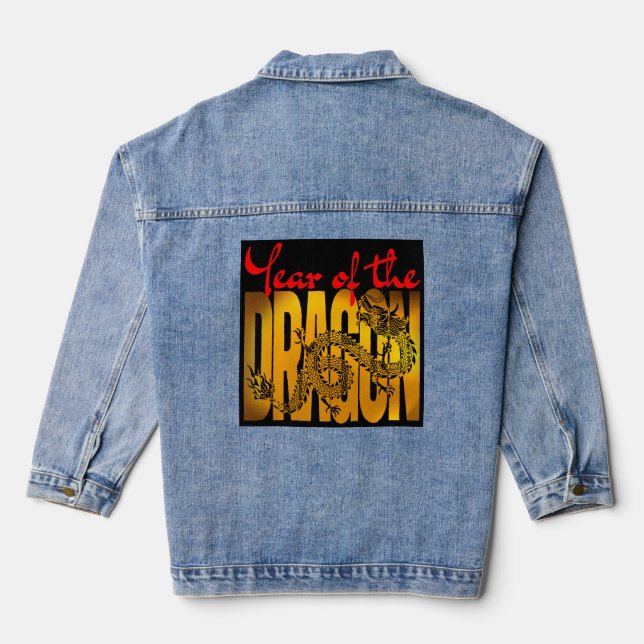 Jahr des Drachen Jeansjacke (Rückseite)