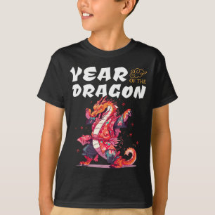 Jahr des Drachen Lustige Drachen Chinesischer Zodi T-Shirt