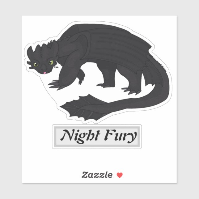 Jahr des Drachen: Nachtfurcht Aufkleber (Blatt)